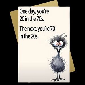 5 for $15 Funny Adult 70th Birthday Card